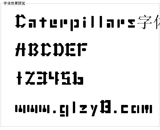 Caterpillars字体