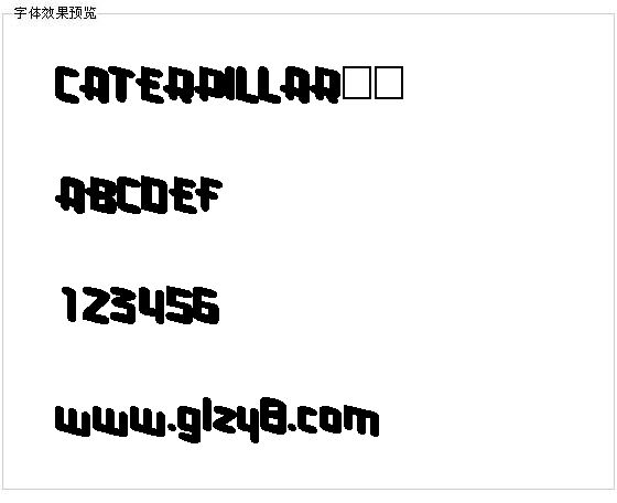 CATERPILLAR字体