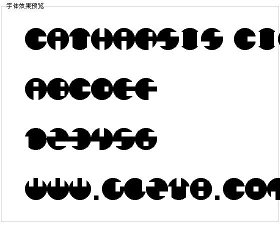 Catharsis Circular字体