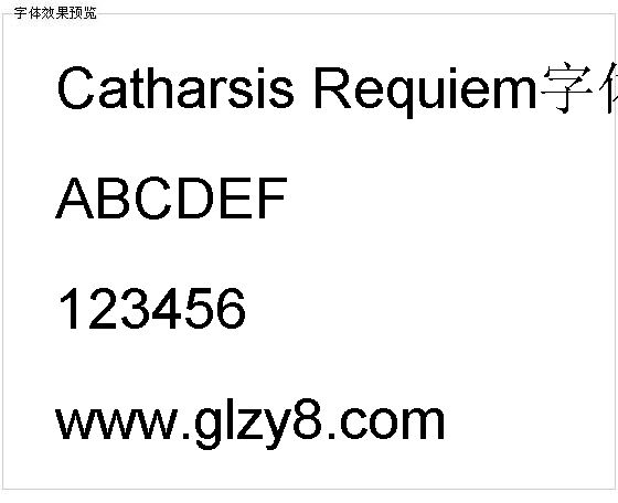 Catharsis Requiem字体