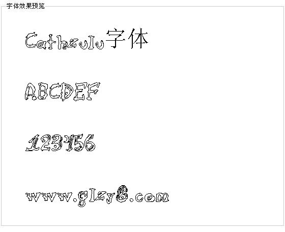 Cathzulu字体