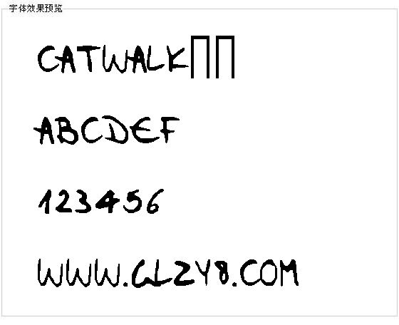 Catwalk字体