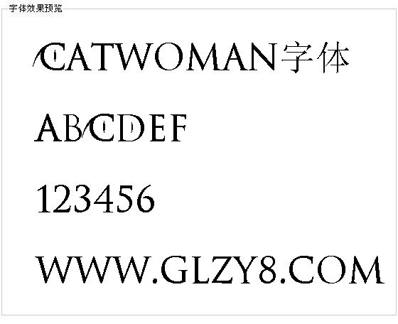 Catwoman字体