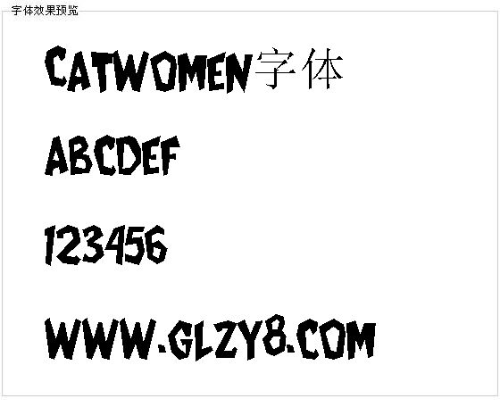 Catwomen字体