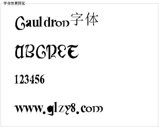 Cauldron字体