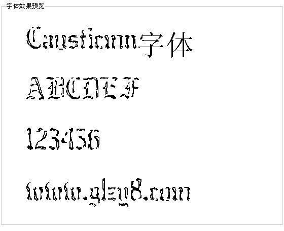 Causticmn字体