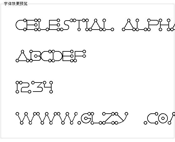 Celestial Alphabet字体