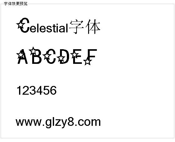 Celestial字体