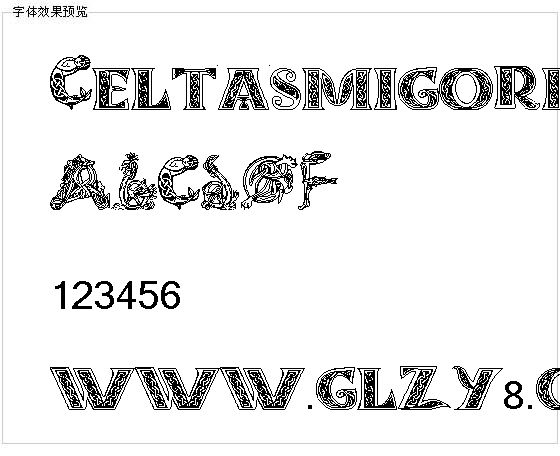 Celtasmigoria字体