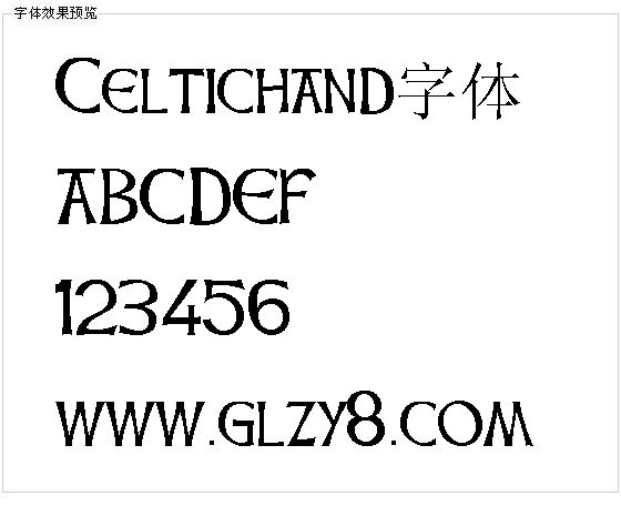 Celtichand字体