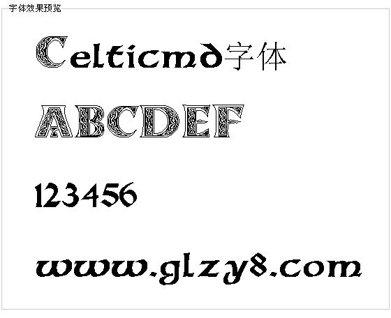 Celticmd字体