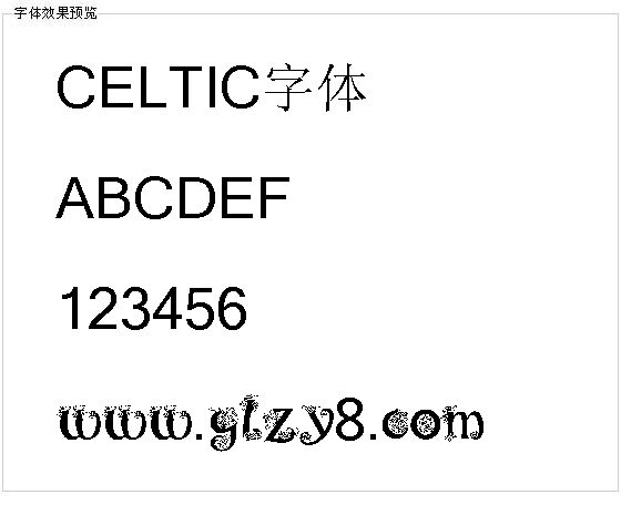 CELTIC字体