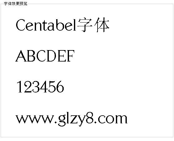 Centabel字体