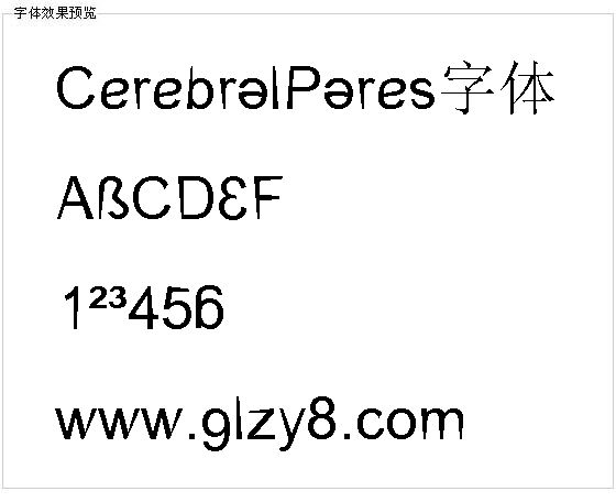 CerebralPares字体