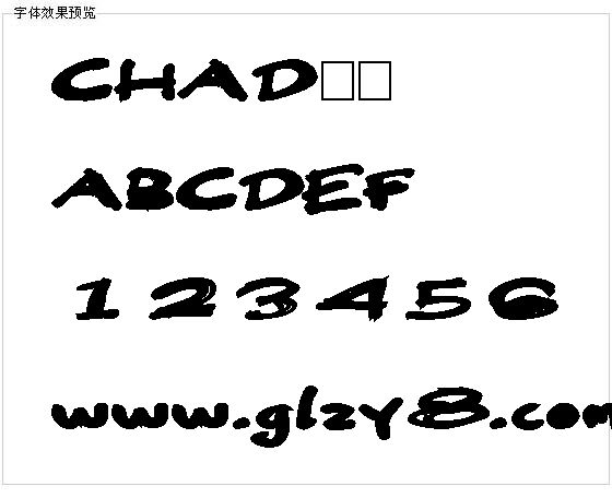 CHAD字体