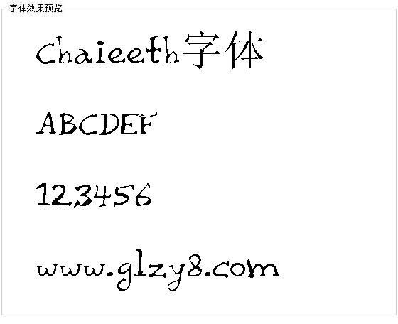 Chaieeth字体