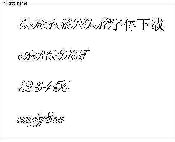 CHAMPGNE字体下载