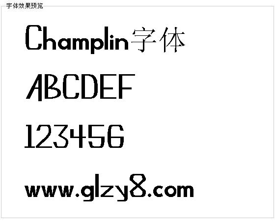 Champlin字体