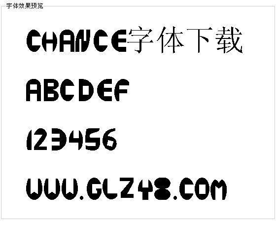 Chance字体下载