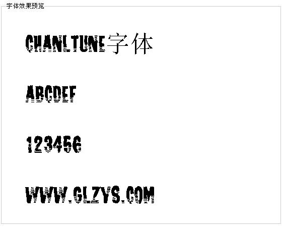 Chanltune字体