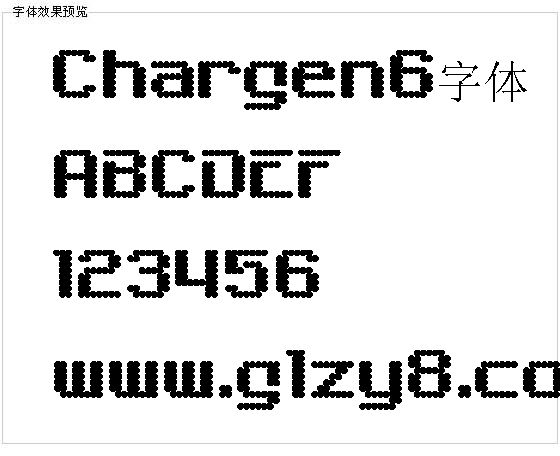 Chargen6字体