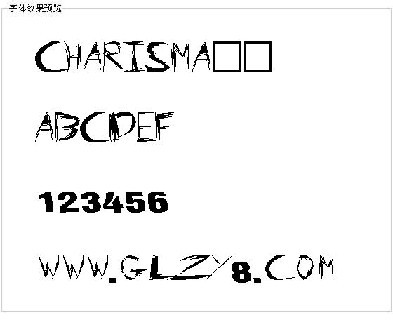 CHARISMA字体