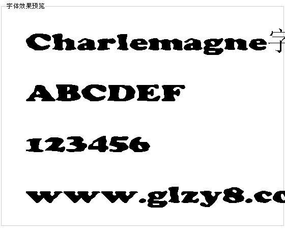 Charlemagne字体