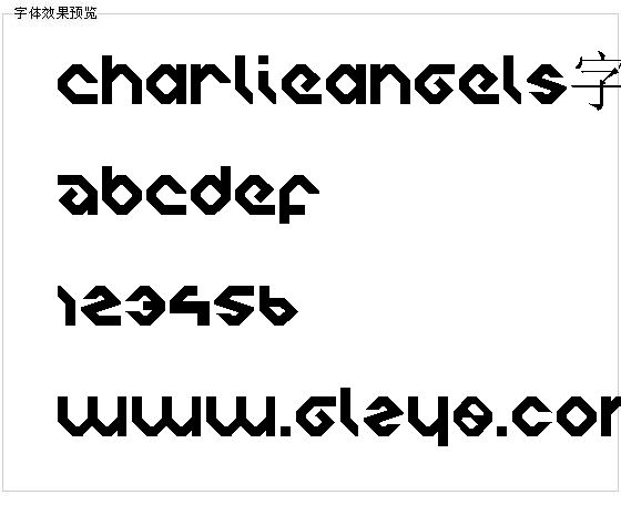 Charlieangels字体