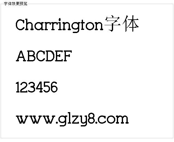 Charrington字体