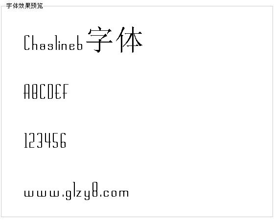 Chaslineb字体