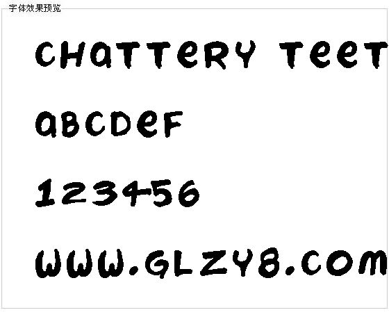 Chattery Teeth字体