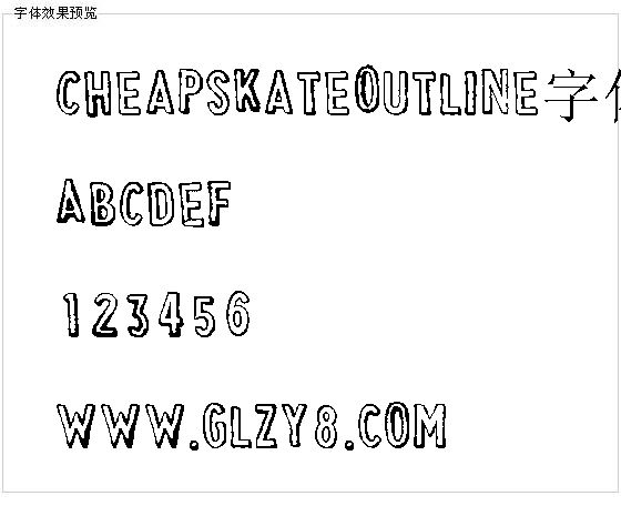 CheapskateOutline字体