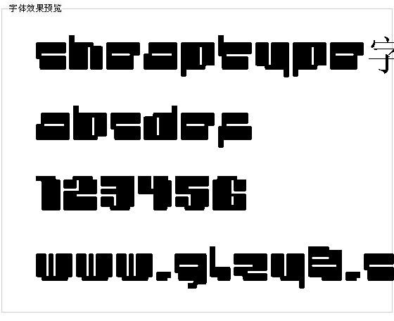 Cheaptype字体