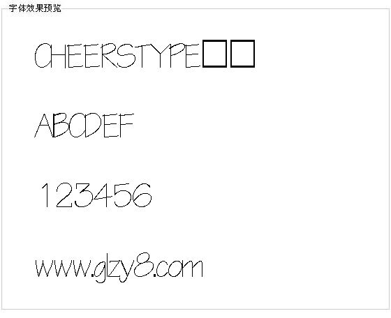 CHEERSTYPE字体