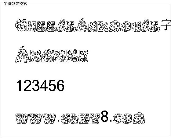 Cheeseandmouse字体