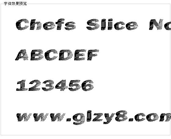 Chefs Slice Novice字体