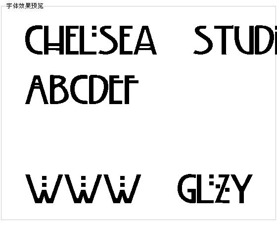 Chelsea Studio字体