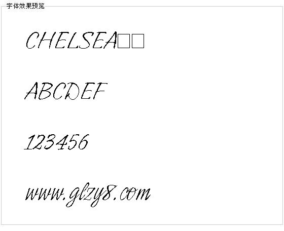 CHELSEA字体