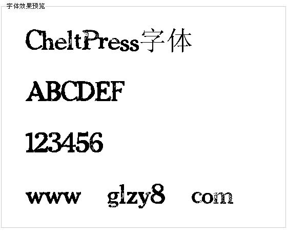 CheltPress字体