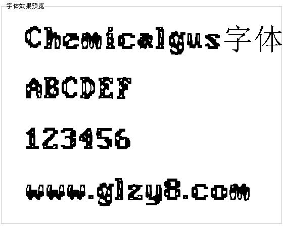 Chemicalgus字体