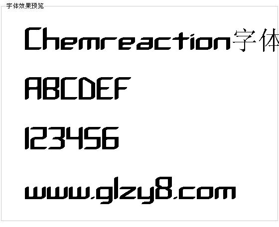 Chemreaction字体