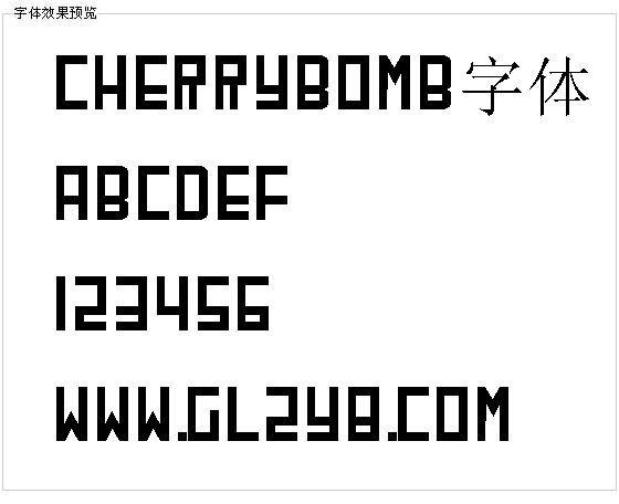 Cherrybomb字体