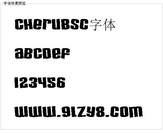 Cherubsc字体