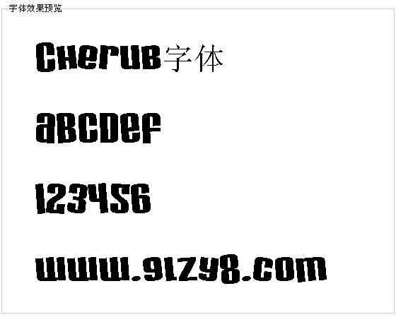 Cherub字体