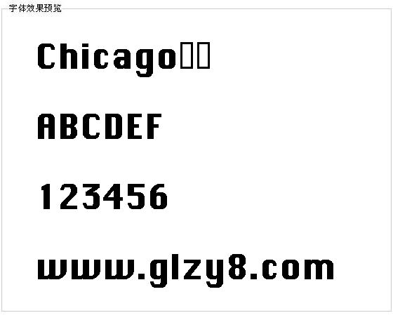 Chicago字体