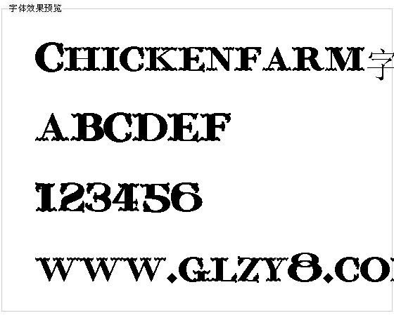 Chickenfarm字体