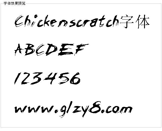 Chickenscratch字体