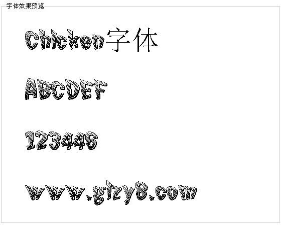 Chicken字体