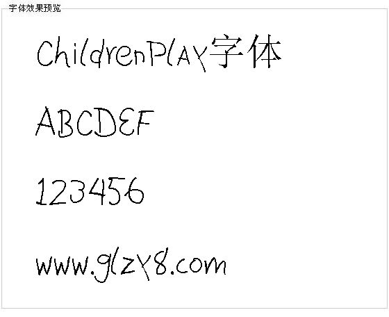 ChildrenPlay字体