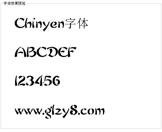 Chinyen字体